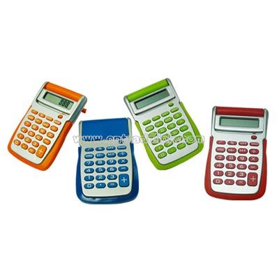 8 digit Flip top Calculator with rubber grip