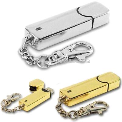 8GB Metal USB Flash Drives with Keychain