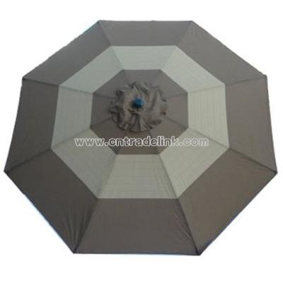 9 Foot Decorative Vented Market Umbrella with Crank and Tilt