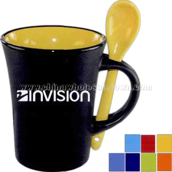 9 oz. mug with spoon