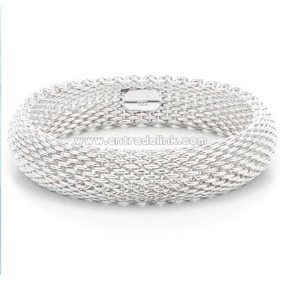 925 Sterling Silver Woven Bracelet