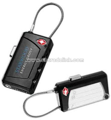 Abs Plastic Luggage Tag And Lock