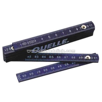 Accordion style folding wooden ruler 1m