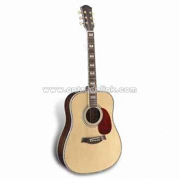 Acoustic Guitar with Rosewood Fingerboard and Gold Die-cast Machine Head