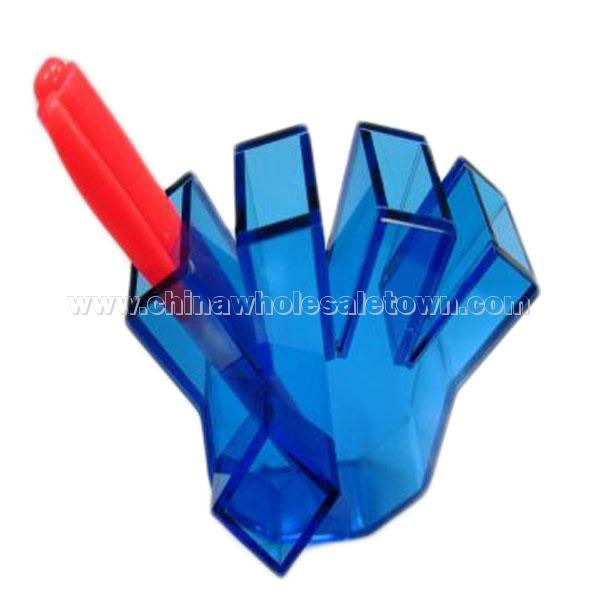 Acrylic Pen Holder - Palm Shape