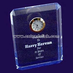Acrylic blue clock