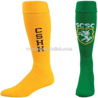 Acrylic nylon custom soccer socks