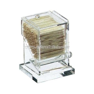 Acrylic toothpick dispenser