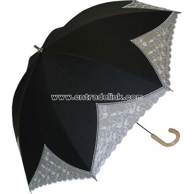 Adult Black Dahlia Parasol