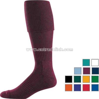 Adult knee-length technical socks