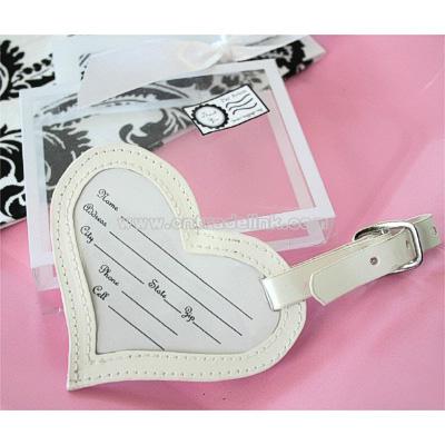 Air Mail Heart Luggage Tags