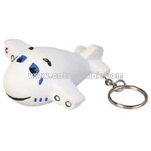 Airplane Key Chain Stress Ball
