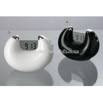 Alarm LCD Clock with Date and FM Radio