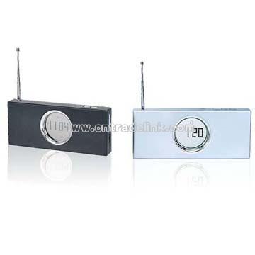 Alarm LCD Clock with Date and FM Radio
