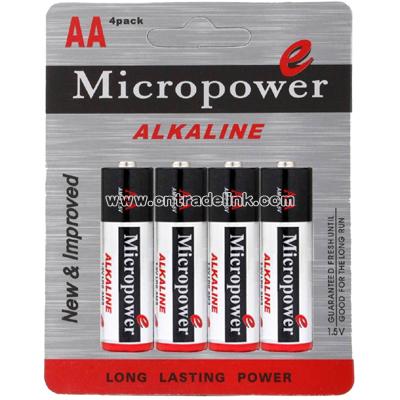 Alkaline Battery AA/LR6 With Blister Card