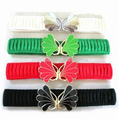 Alloy Buckles Elastic Belts