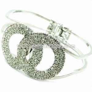 Alloy and Crystal bracelet