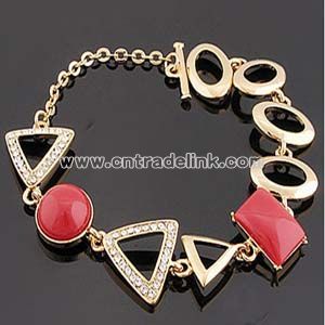 Alloy and rhinestone Bracelet