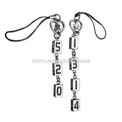 Alphabet Rhinestone Key Chain
