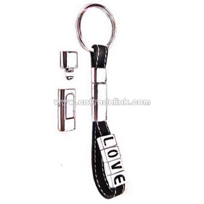 Alphabet Rhinestone Key Chain