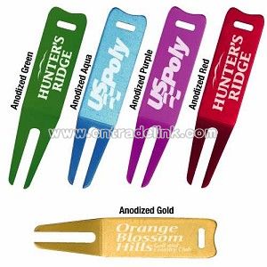 Aluminum Bent Fork Divot Tool