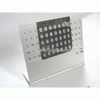 Aluminum Calendar card