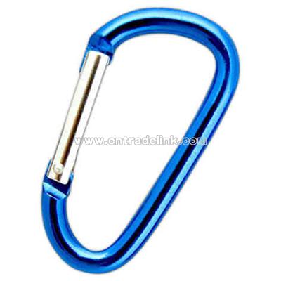 Aluminum alloy carabiner with angled top
