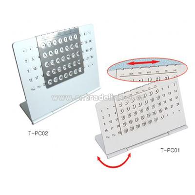 Aluminum perpetual calendar