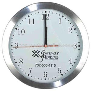 Aluminum wall clock