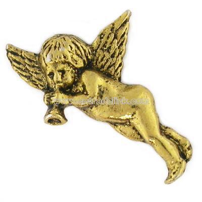 Angel Pin - Cherub Playing Horn