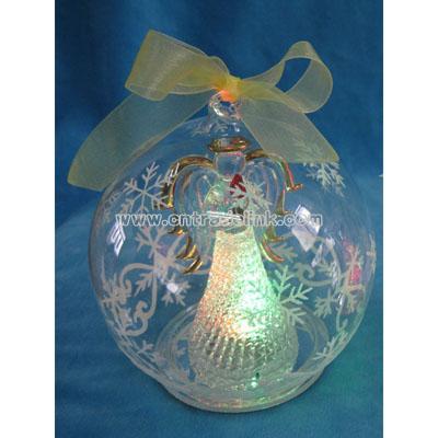Angel W/ Candle Globe