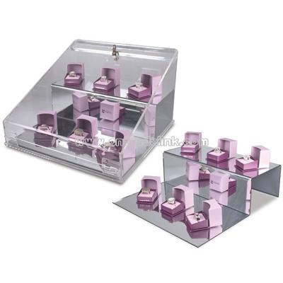 Angled Lockable Acrylic Showcase