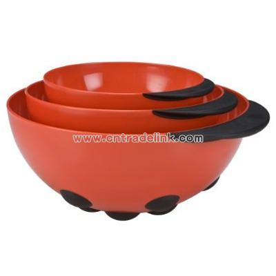 Animal House Ladybug Mixing Bowl Set of 3