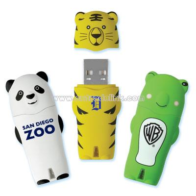 Animal Shaped USB Drives, Panda , Tiger, Frog