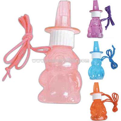 Animal bubble whistle necklace