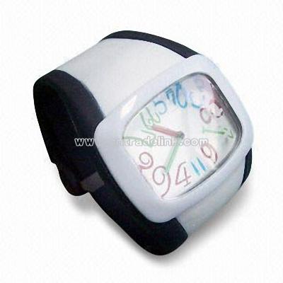 Anion Silicone Rubber Wristband Digital Watch