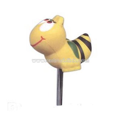 Antenna bee shape stress ball reliever