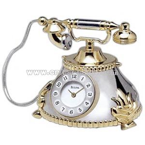 Antique telephone clock