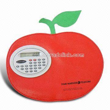 Apple Shaped Plastic and Vinyl Material Calculator Mouse Pad