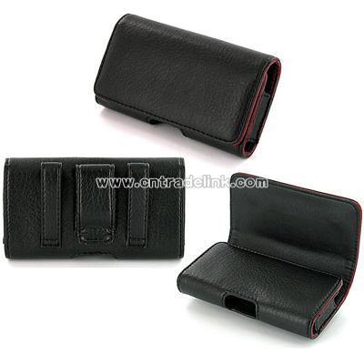 Apple iPhone 3G Leather Pouch and Screen Protector
