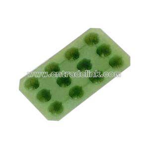 Apple shapes silicone ice tray