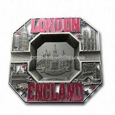 Ashtray with London England Print