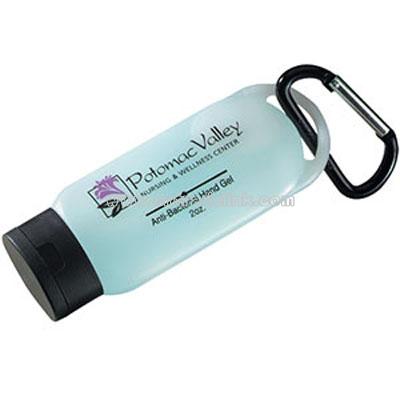 Atlantic Anti-bacterial Gel Carabiner Bottle - 2oz