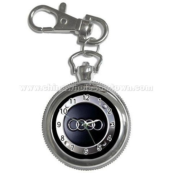 Audi Logo Black Key Chain Watch