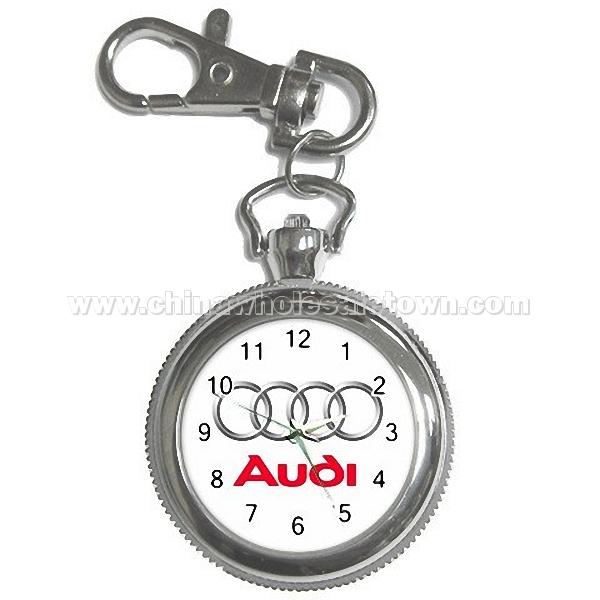 Audi Logo Black Key Chain Watch