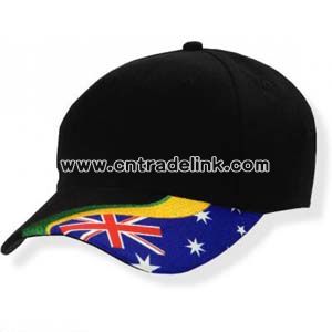 Aussie Flag Green And Gold Cap