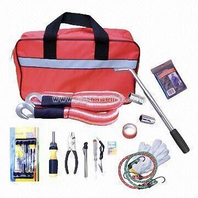Auto Emergency Kit Includes Raincoat