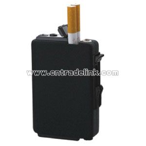 Automatic cigarette case with lighter