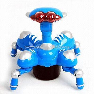 B/O Robot Toy in Blue with March Forward