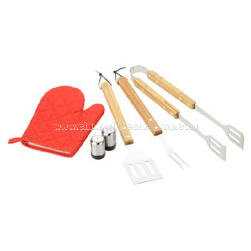 BBQ Now Apron and BBQ Set